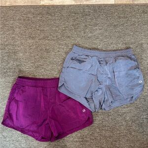 GapFit Maroon and Gray Athletic Shorts